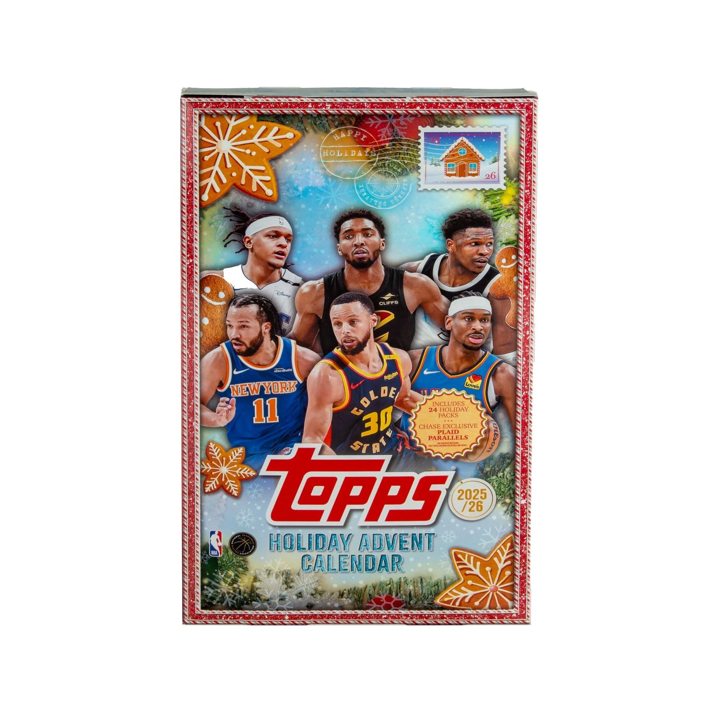 2025-26 Holiday Basketball Trading Cards Countdown Calendar