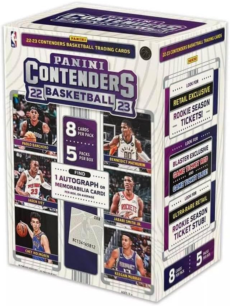 2022-23  NBA Basketball Blaster Box - 1 Autograph or Memorabilia Card per Box - 40 Trading Cards