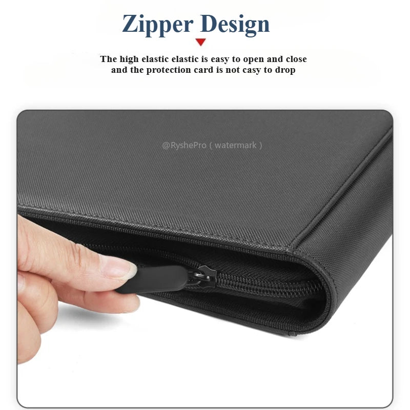 Toploader Binder Holds 252+ Top Loaders 9 Pocket Top Loader Binders for 3" X 4" Rigid Card Holders for MTG TCG  Sport Cards