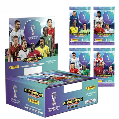 2022 Panini Qatar World Cup Soccer Star Cards Box Messi Ronaldo Limited Edition Football Trading Cards Fan Collection Set