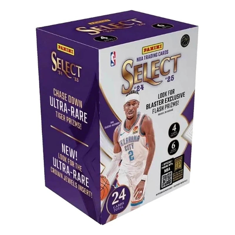 2024-25 Panini NBA Select Basketball Trading Cards Limited Blaster Box Sealed Fast Shipping for Collectors