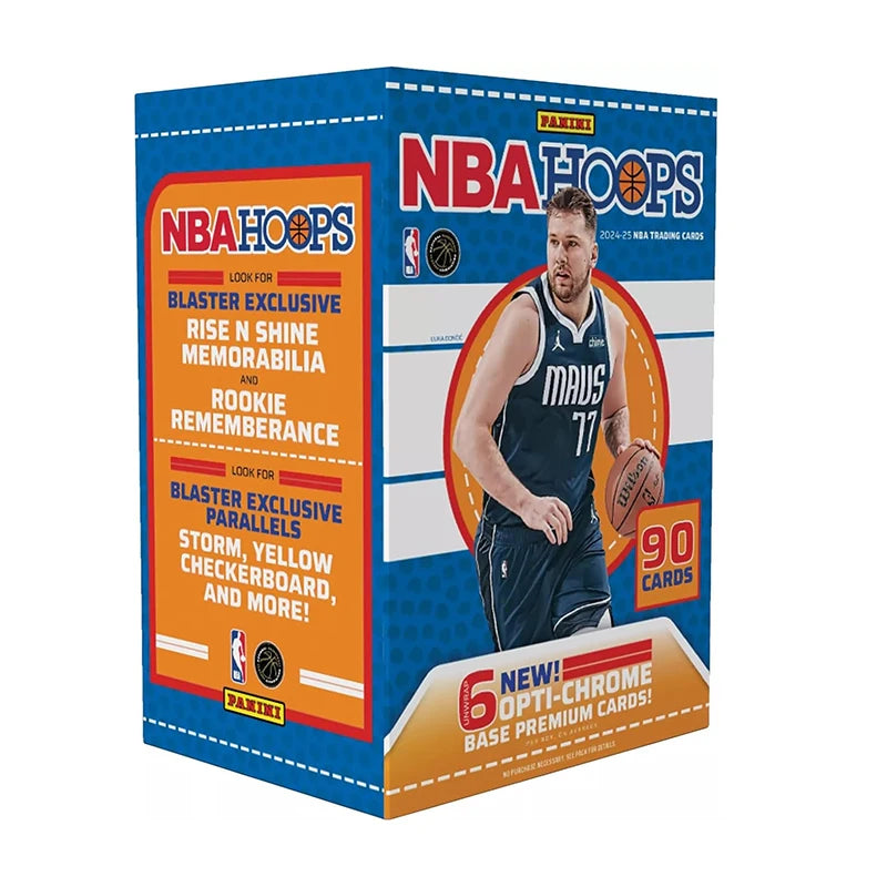 2024-25 Panini NBA Hoops Basketball Blaster Box Trading Cards Collectible Cards Sealed Box Fan Gift for NBA Collectors