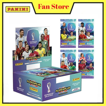 2022 Panini Qatar World Cup Soccer Star Cards Box Messi Ronaldo Limited Edition Football Trading Cards Fan Collection Set