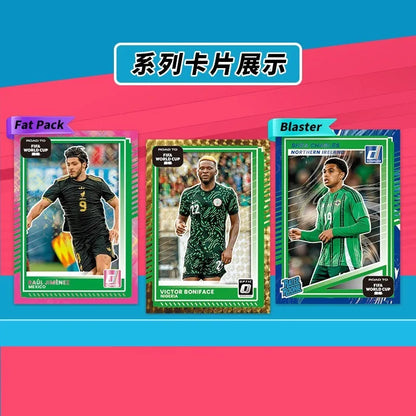 Genuine 2026 Panini Donruss Road To FIFA World Cup Messi & CR7 FIFA World Cup Football Star Cards Anime Peripheral Gift Toys