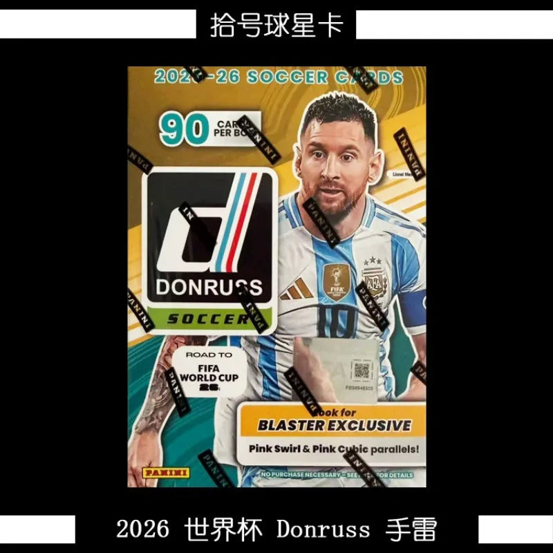 2026 Panini Football Card Trading Lionel Messi Card Donruss Grenade Box The US Canada Mexico World Cup Collection Cards Toy Gift