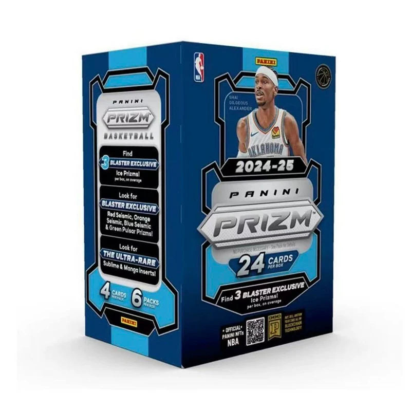 2024-25 Panini NBA Hoops Basketball Blaster Box Trading Cards Collectible Cards Sealed Box Fan Gift for NBA Collectors