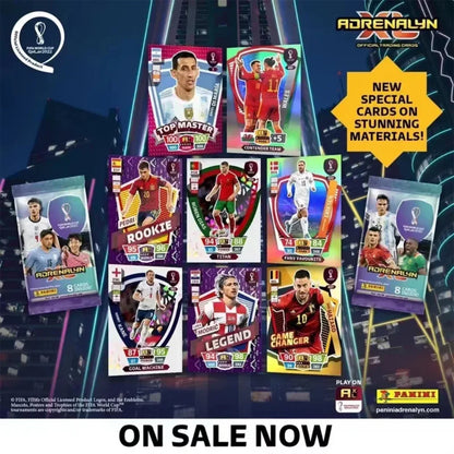 2022 Panini Qatar World Cup Soccer Star Cards Box Messi Ronaldo Limited Edition Football Trading Cards Fan Collection Set
