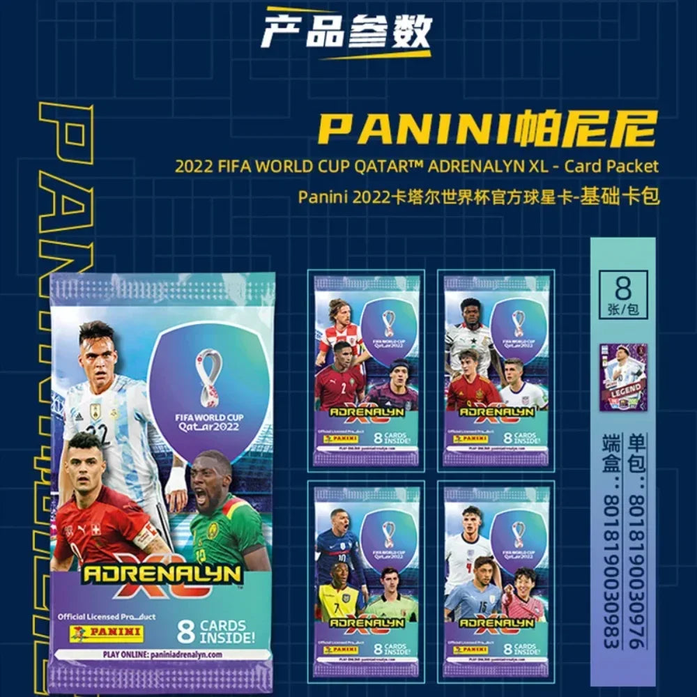 2022 Panini Qatar World Cup Soccer Star Cards Box Messi Ronaldo Limited Edition Football Trading Cards Fan Collection Set