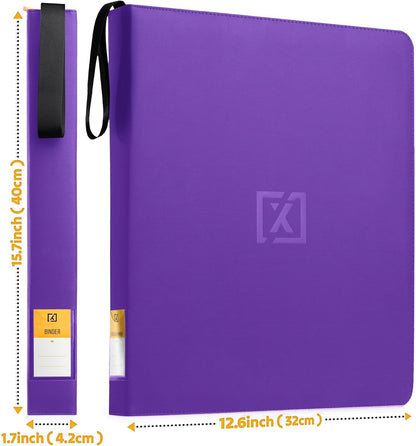 X PRO Top Load Card Binder - Compatible with Top-Loading Card Cases - Fits 252 | 20 Premium Loaders Included | 9-Pocket Ringless Double-Sided Pages | Storage for TCG & Sports Cards