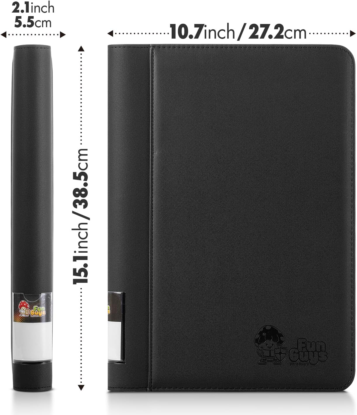 Graded Card Binder – 4-Pocket Slab Binder for PSA, BGS, SGC & All Graded Cards, Graded Card Storage Album, Holds 24 BGS Slabs, Trading Card Slab Holder Case for Collectors, MTG, TCG