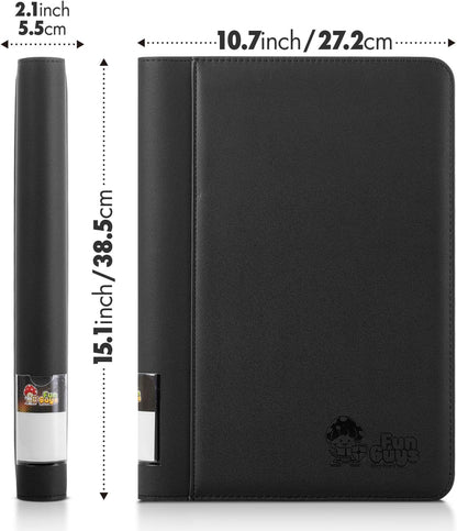 Graded Card Binder – 4-Pocket Slab Binder for PSA, BGS, SGC & All Graded Cards, Graded Card Storage Album, Holds 24 BGS Slabs, Trading Card Slab Holder Case for Collectors, MTG, TCG