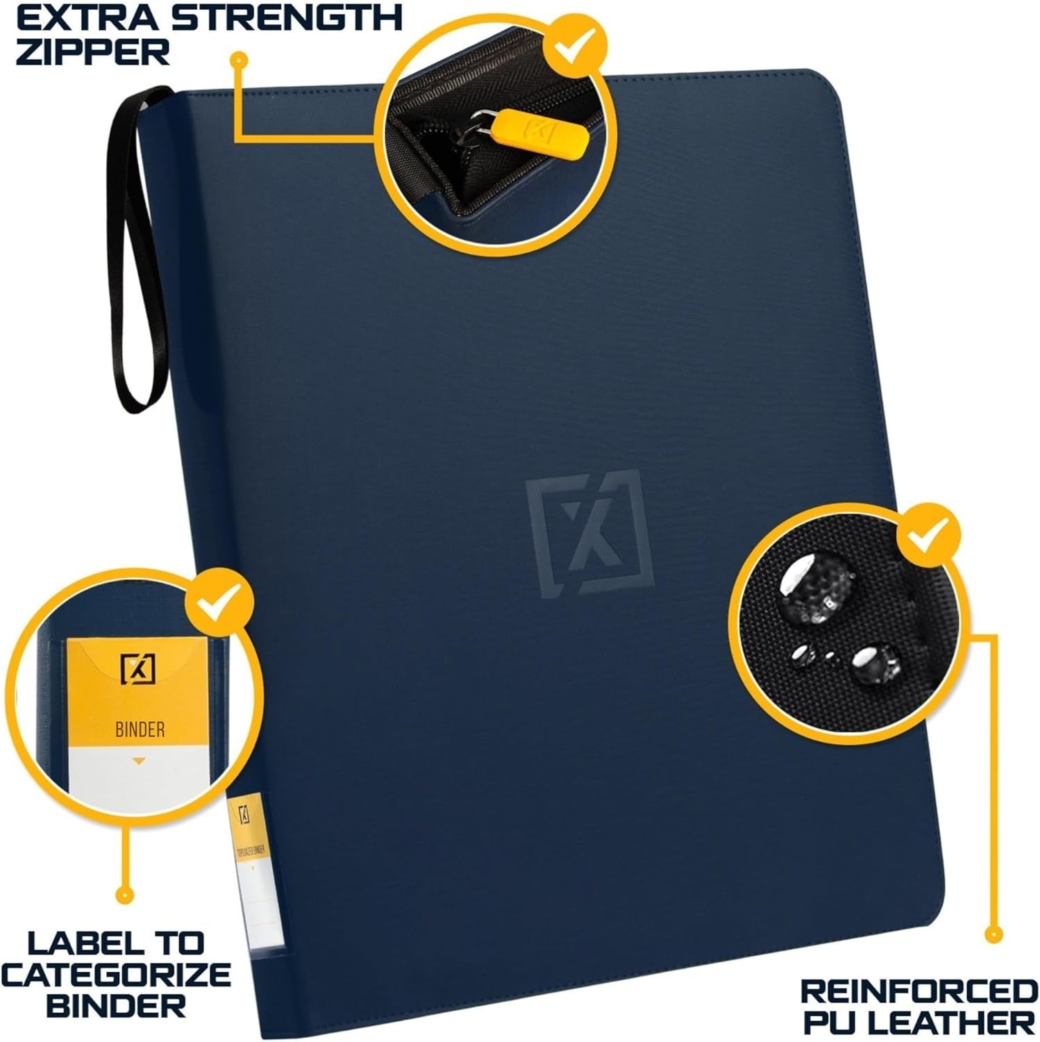 Top Load Card Binder - Compatible with Top-Loading Card Cases - Fits 252 | 20 Premium Loaders Included | 9-Pocket Ringless Double-Sided Pages | Storage for TCG & Sports Cards