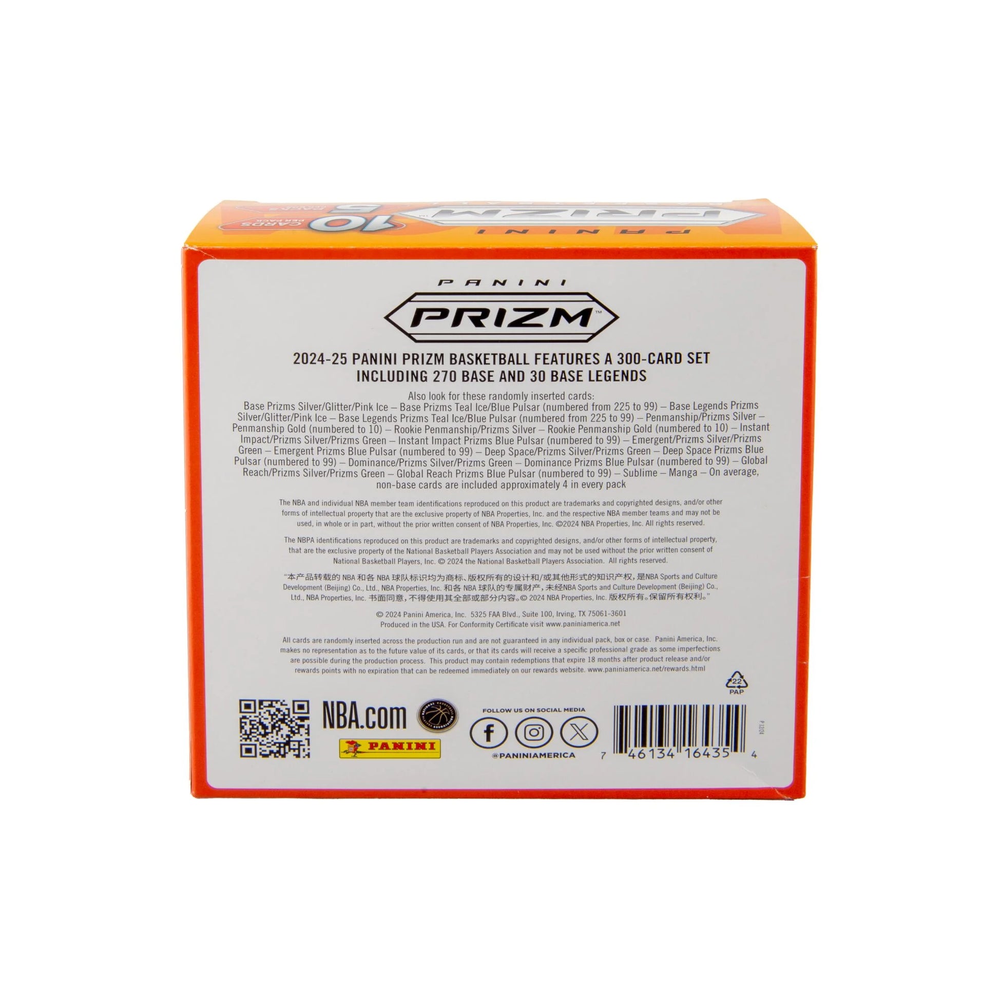 2024-25  NBA Prizm Basketball Trading Cards Mega Box